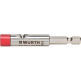 Wurth - Bithouder E 6,3 (1/4) magneet, enkelhandig, slank - Bithouder 1/4 inch, magnetisch x 1 st -