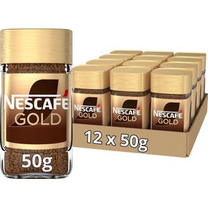 Nescafé Gold oploskoffie - 12 potten à 50 gram