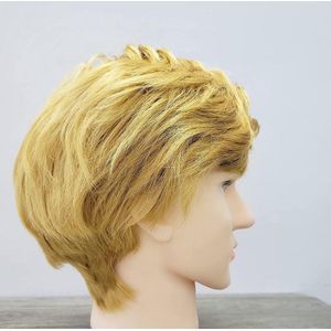 Grappige Cosplay Blonde Haarperuk Voor Volwassenen - Mannen - Kinderen - Haar - Halloween Kostuum Peruk