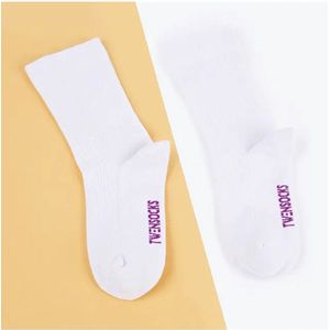 Twensocks 80% seacell - 6 paar - Tegen allergieën / huidproblemen - Gebreide Herensokken - Alle maten - Dames en heren sokken - biologisch Zeewier - Wit