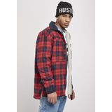 Southpole Jacke Check Flannel Sherpa Jacket Red-S