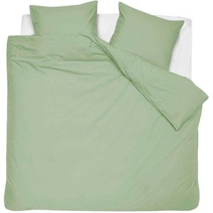 HOOMstyle Dekbedovertrek 100% Percale Katoen - 200x240 cm - Tweepersoons - Topkwaliteit - Effen - Groen