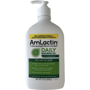 AmLactin - Daily Moisturizing Lotion - 2-in-1 exfoliator en vochtinbrengende lotion - Fragrance Free - 400 g