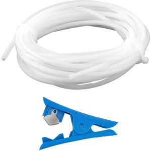5M PTFE-slang 2,5 mm ID × 4 mm OD - PTFE-slang met snijder - geschikt voor Bambu Lab A1/A1 mini/P1P/P1S/X1C - Creality K1/K1 Max - Ender 3 V3