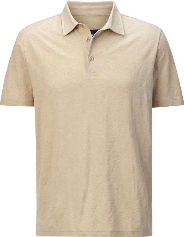 TOSCARELLA - Poloshirt - Tropisch Jacquardmotief - Zijsplitten - Comfortabel