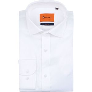 Suitable Satin Overhemd Wit - Maat 39 - Heren - Overhemden Formeel