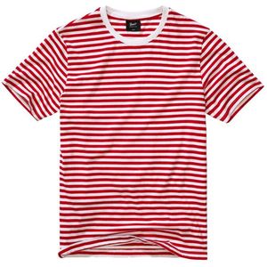 Brandit - Lange Mouwen - T-shirt - Rood/Wit - 100% Katoen