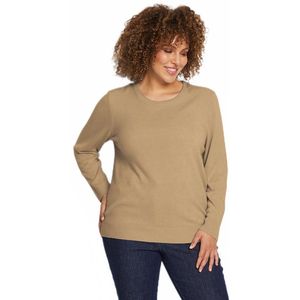 Zachte trui met lange mouwen en ronde hals