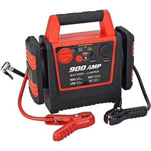 Lexium - Jumpstarter - Starthulp Voor Auto - 900A - Met Ingebouwde Bandenspomp