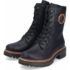 Rieker - 72613-00 - Enkellaarsje - Zwart - Warm Gevoerd
