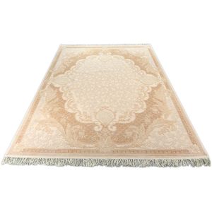 Exclusief Viscose Vloerkleed - Vintage - Beige/Crème-200 x 290 cm