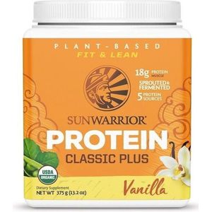Sunwarrior - Vanille Proteine Poeder classic plus – 375 gram