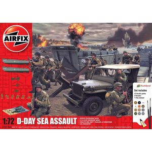 1:72 Airfix 50156A 75TH Anniversary D-Day Sea Assault Set Plastic Modelbouwpakket