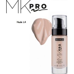 NIOBLU - MKPro - Creamy - Foundation - SPF 15 - Nude L4