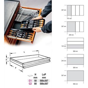 Beta - T209 - Inzetbakken met Assortiment Gereedschap - Harde