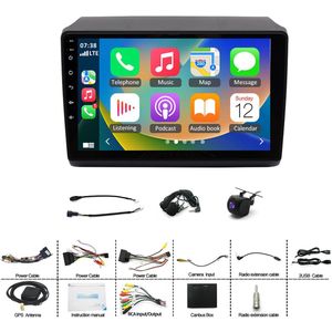 9 Inch Android 15 Car Radio Stereo for Fiat Ducato, Peugeot Boxer, Citroen Jumper (2011 - 2023), Support DAB+ Carplay/Android Auto RDS SWC GPS Navigation Head Unit