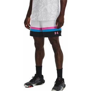 Basketbalbroek voor heren Under Armour Baselin Wit