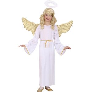 WIDMANN - Verkleedkostuum goudkleurige engel voor kinderen - 128 (5-7 jaar)