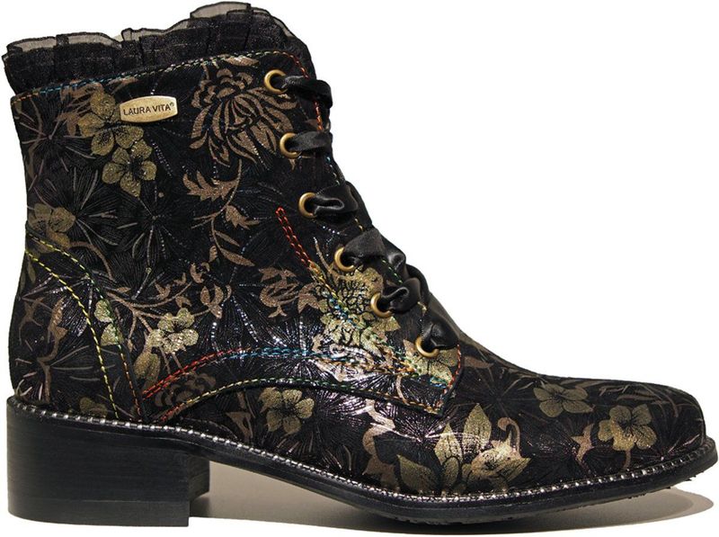 Laura Vita - Veterlaarsjes - Brons - Veterboots