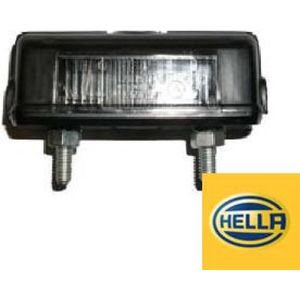 HELLA 2KA 001 389-101 Licence Plate Light - C5W - 12V/24V - Lens Colour: Crystal clear - mounting - Plug: Blade Terminal - Fitting Position: Rear/Left/Right