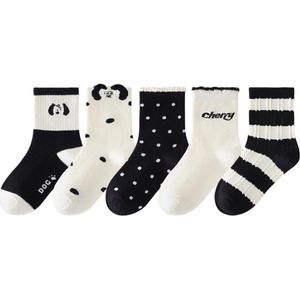 Antislipsokken voor kinderen - 5 paar ABS antislipsokken voor peuterjongens - Antislipsokken voor kinderen, maat M, geschikt voor jongens en meisjes van 3-5 jaar - Stijl B