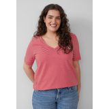 s.Oliver - T-Shirt - Gestreept - V-halslijn