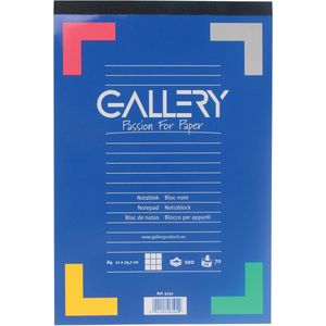 Gallery schrijfblok, ft A4, geruit 5 mm, blok van 100 vel