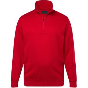 Boston Park - Heren - Boston Park troyer van sweatstof kraag met rits - Rood - Maat 56+