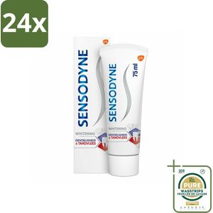 Sensodyne - Tandpasta - Gevoeligheid & Tandvlees - Whitening - Gevoelige Tanden - 75 ml - Voordeelverpakking - 24 stuks - Tandpasta - Tandglazuur