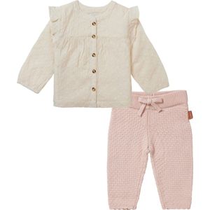 Noppies - Kledingset - 2delig - Meisjes - Broek Verdale - Blouse Viera Butter Cream - Maat 62