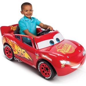 Disney Cars Lightning McQueen Elektrische Kinderauto 3-5 jaar - 6v Auto met werkende lichten en geluid