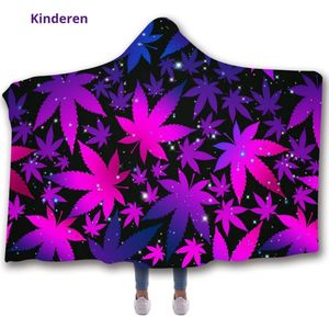 Nivard Plaid - Hoodie Deken Met Mouwen - Onesie - Fleece Blanket - Knuffeldeken - Dames - Heren - Kinderen - Space - Kinderen
