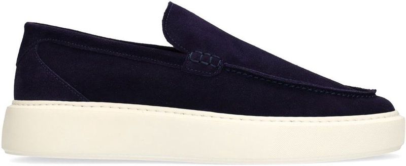 MANFIELD - Instappers - Navy - Leer - Suède