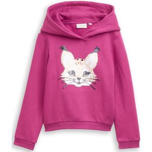 TOM TAILOR - Sweatshirt - Lichtroze - Met Capuchon - Normale Pasvorm