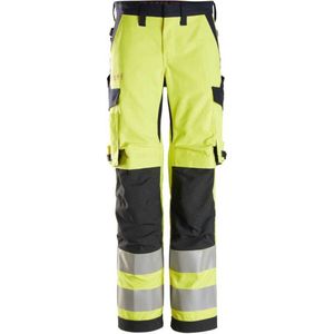 Snickers 6760 ProtecWork, High-Vis KL 2, Damesbroek - High-Vis Geel/Donker blauw - 34