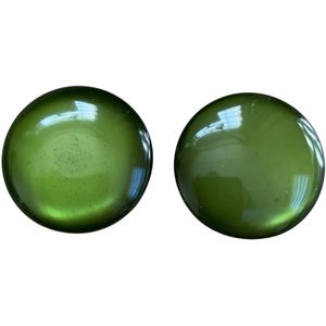 Clip oorbellen- Groen- 2.5 cm- extra groot-Charme Bijoux