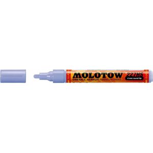 Molotow ONE4ALL 4mm Acryl Marker - Pastel Blauw Paars - Geschikt voor vele oppervlaktes zoals canvas, hout, steen, keramiek, plastic, glas, papier, leer...