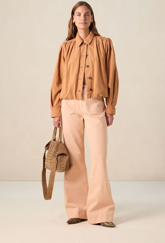 Sissy-Boy - Bruin jack met ballonmouwen