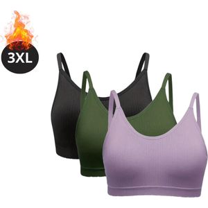 Livano BH Zonder Beugel - Zonder Bandjes - Push-up Bh's - Comfort Beha - Comfortabel - Sterk - Dames - Plus Size - Gemengd 2 - Maat 1XL