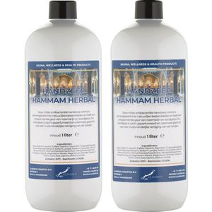 Handzeep Hammam Herbal 1 liter - set van 2 stuks