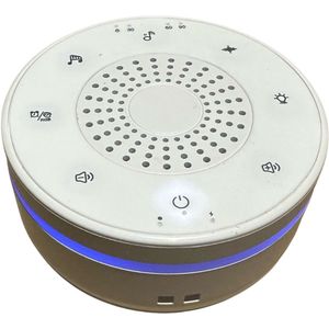 White Noise Machine voor Baby’s & Kinderen – Met Nachtlamp & Timer Rustgevende Slaap | 30 Geluiden | Draagbaar & Oplaadbaar