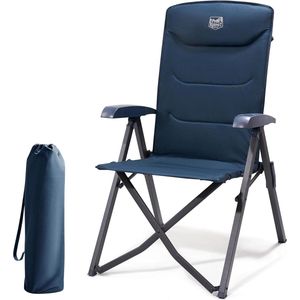 Campingtafel Zware Draagbare Opvouwbare Tuinstoel-Hoge Rug-Oversized Verstelbare Stoel 4-Positie Recliner-Voor Volwassenen-Houten Camping Stoel