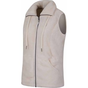 BJØRNSON Syrin Coral Fleece Bodywarmer Dames - 4 seizoenen - Maat 56 - Off-White