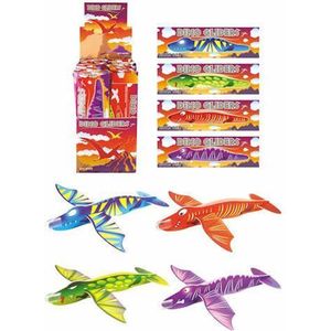 8 stuks dino vliegtuigjes / bouwpakketjes / uitdeelcadeautjes