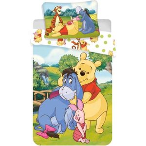 Ledikant Babydekbedovertrek Disney Winnie the Pooh 100x135 cm 40x60 cm kussenloop 100% katoen