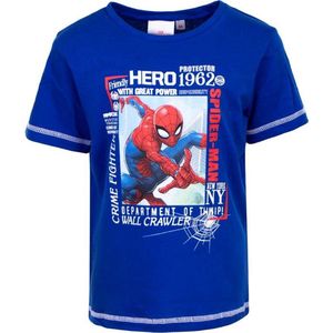 Spiderman blauw t-shirt ""Friendly Hero"" | maat 98