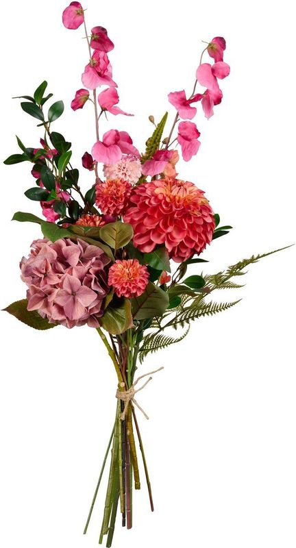 Kunstboeket Dalida - Polyester - Rood - 40 x 70 x 40 cm