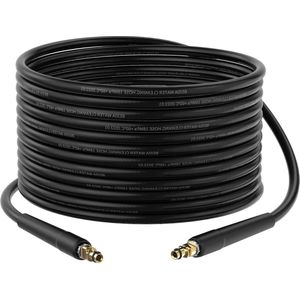 Hogedrukreinigerslang 15 meter - vervangingsslang voor Kärcher K2 K3 K4 K5 K6 K7 - Quick Connect-systeem - accessoire