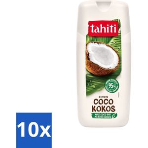 Tahiti - Douchegel - Biologische Kokos - 100% Vegan - 300 ml - Bulkverpakking - 10 stuks
