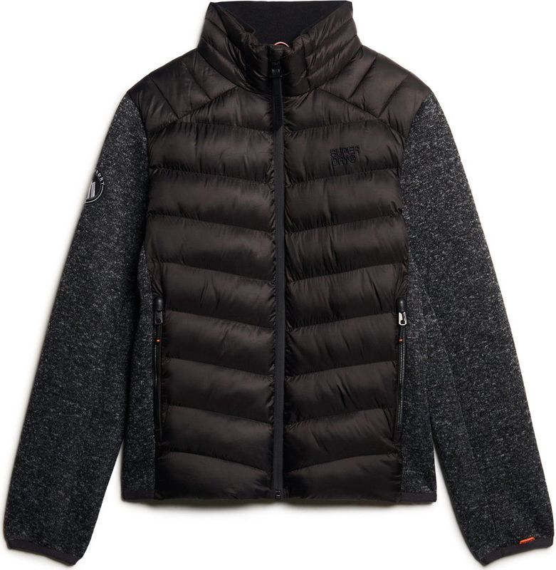 Superdry STORM KNIT HYBRID PADDED JKT Heren Jas - Maat L